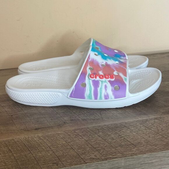 Crocs slides sandals men’s size 9 women’s 11 - Picture 1 of 7